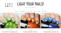 Desktop Screenshot of lightyournails.com