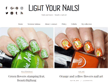 Tablet Screenshot of lightyournails.com